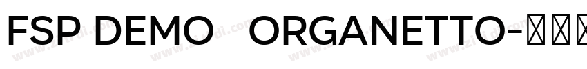FSP DEMO   Organetto字体转换